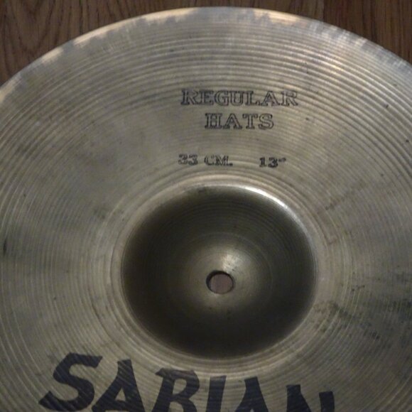Vintage 1980's Sabian 13" Regular Hi hats - Picture 4 of 4